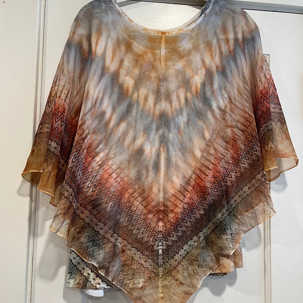 One World Poncho Top